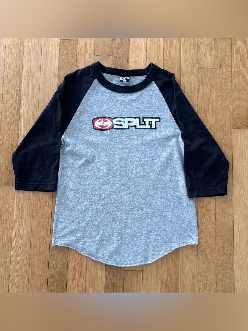 Vintage Split Skateboards Shirt Unisex Mens Small Women’s Large Raglan Skate 90s